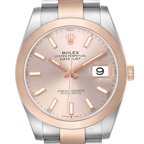 Photo of Rolex Datejust 41 Sundust Dial Steel Rose Gold Mens Watch 126301
